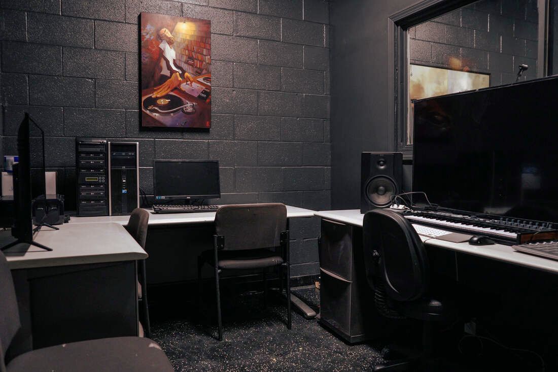 Photo of the studio equipment at our facilities
